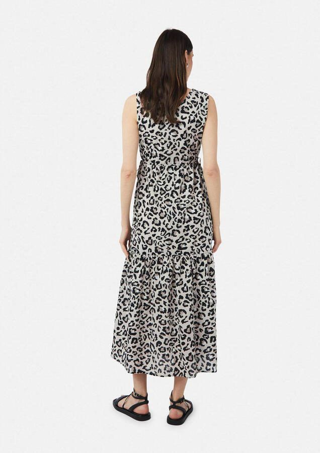 Comma casual identity zomerjurk grijs - Foto 2