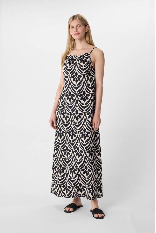 Comma casual identity zomerjurk zwart - Foto 1