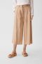 Comma casual identity cropped wide leg culotte beige - Thumbnail 1