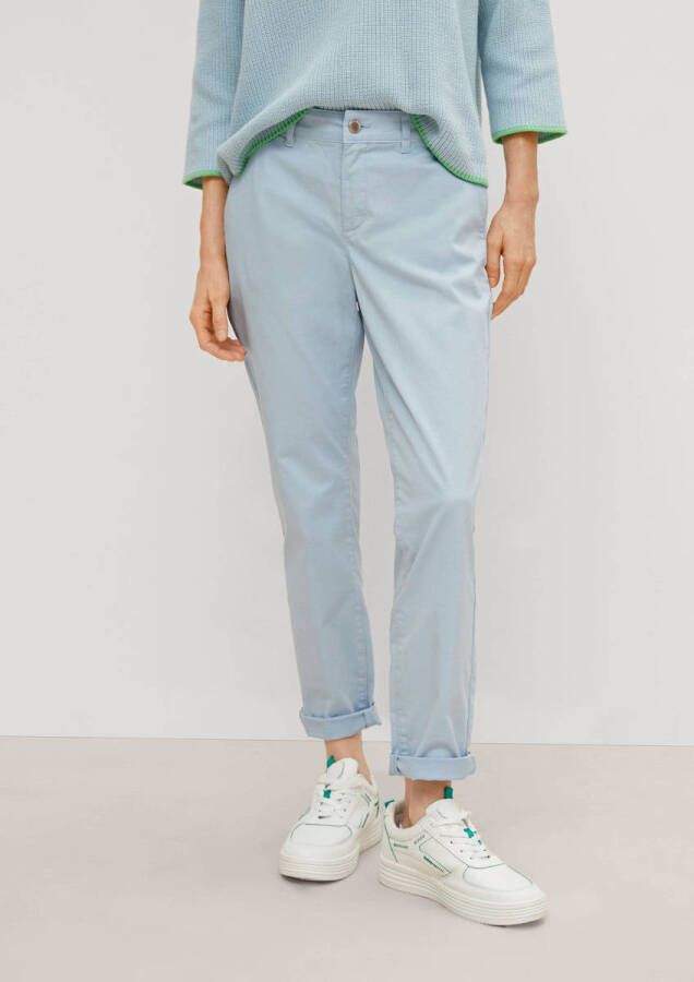 Comma casual identity regular fit chino lichtblauw