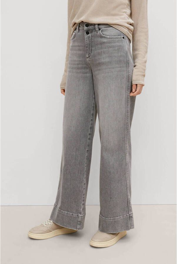 comma casual identity wide leg jeans grey denim