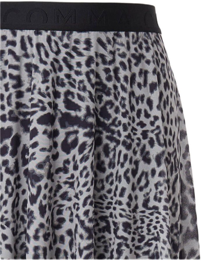 Comma Midirok in all-over look met elastische band