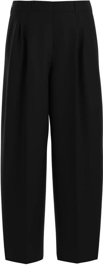 Comma barrel cropped broek zwart