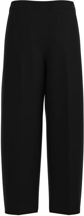 Comma tapered fit broek met bandplooien