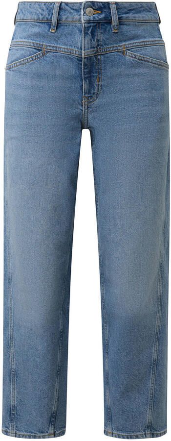 Comma barrel jeans mediumblauw