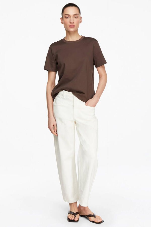Comma barrel fit jeans met steekzakken