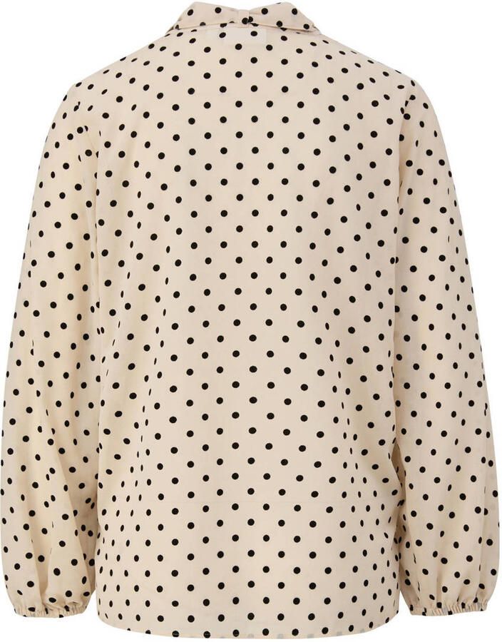 Comma Strikblouse met extra brede schouders - Foto 1