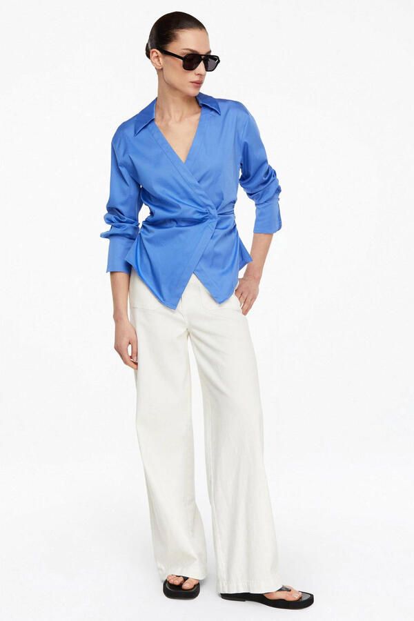 Comma blouse blauw