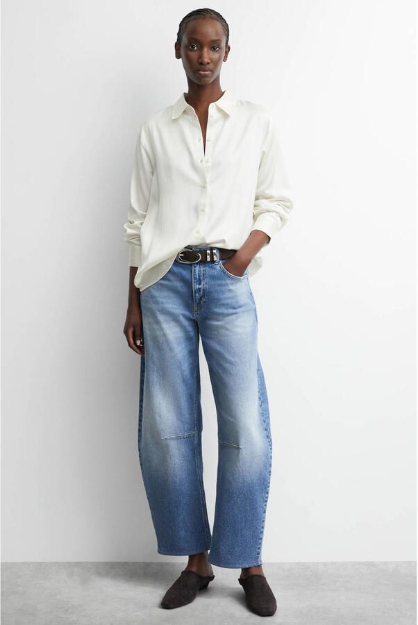 Comma relaxed fit overhemdblouse van viscosemix - Foto 2