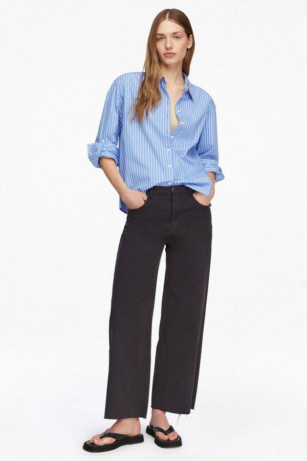 Comma Regular fit overhemdblouse met siersteentjes