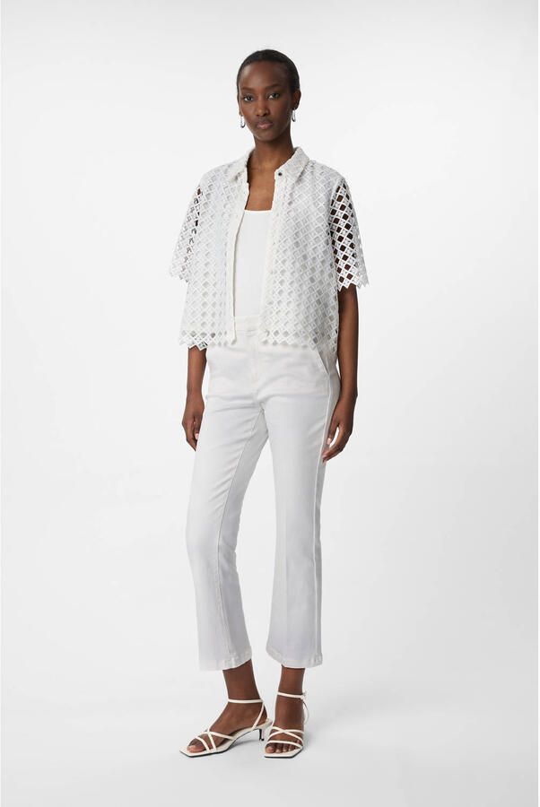 Comma Regular fit overhemdblosue met 1 2-mouwen - Foto 2