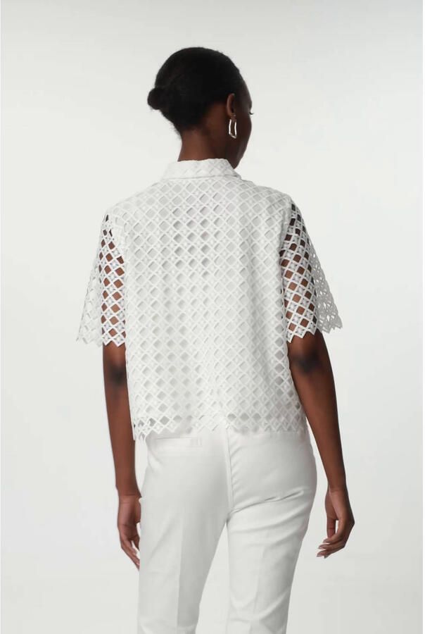 Comma Regular fit overhemdblosue met 1 2-mouwen