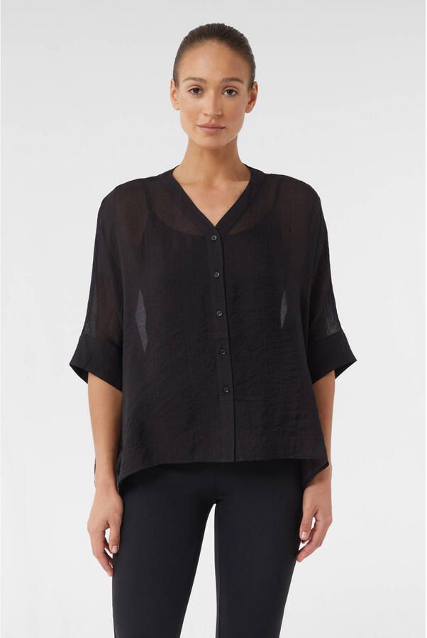 Comma Relaxed fit blouse met V-hals