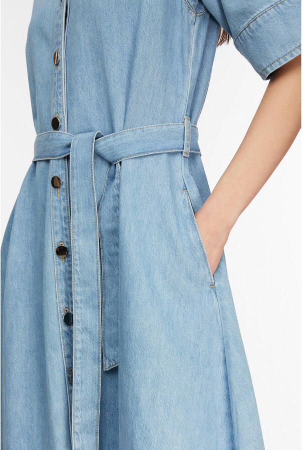 Comma midi-jurk in denimlook met lyocell - Foto 2