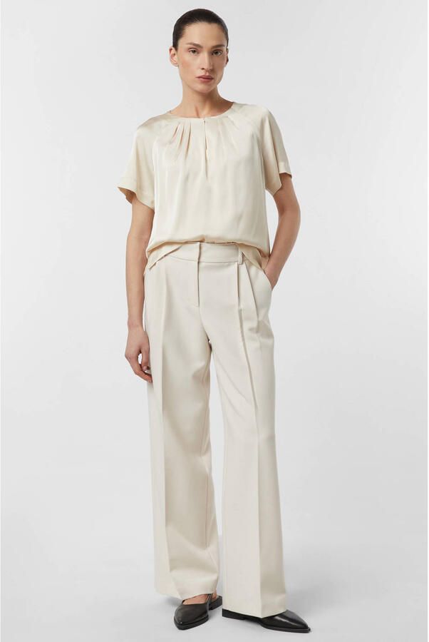 Comma Relaxed fit blouse met geplooide plooien - Foto 3