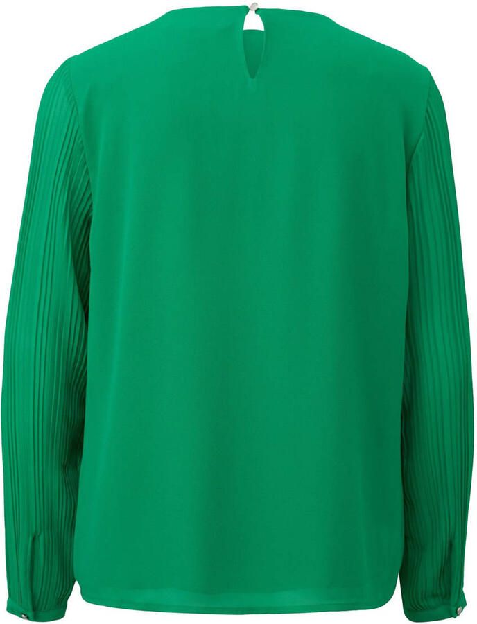 Comma Relaxed fit blouse met plooien - Foto 2