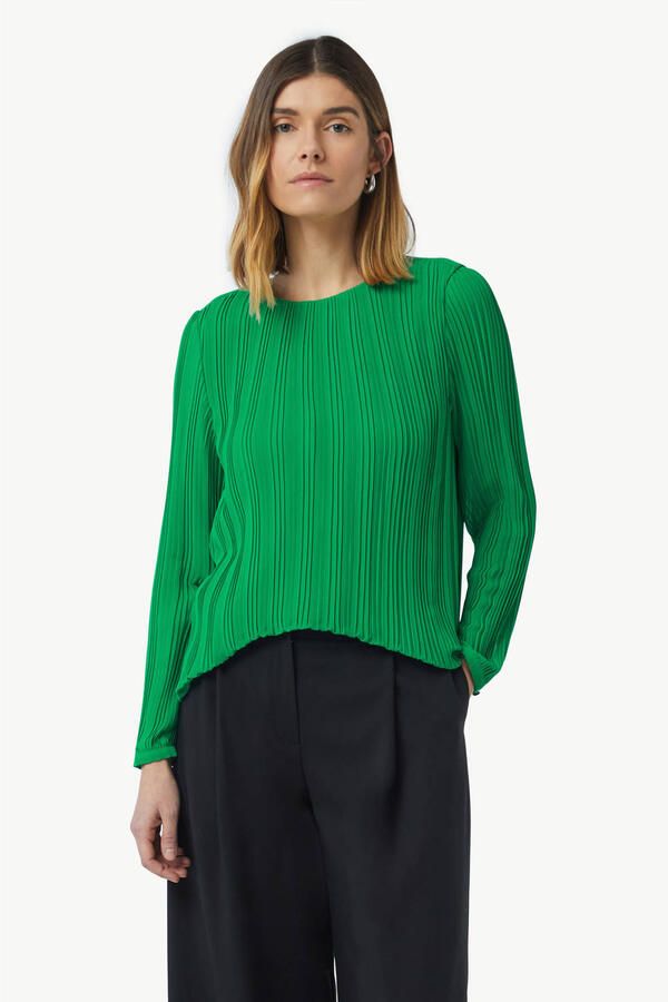 Comma Relaxed fit blouse met plooien