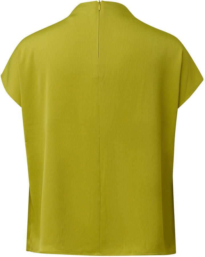 Comma Regular fit blouseshirt met plooien - Foto 3