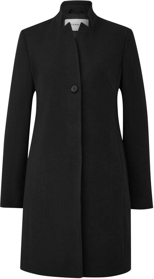Comma coat zwart