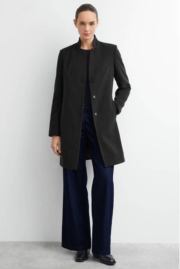 Comma Lange jas met viscose - Foto 3