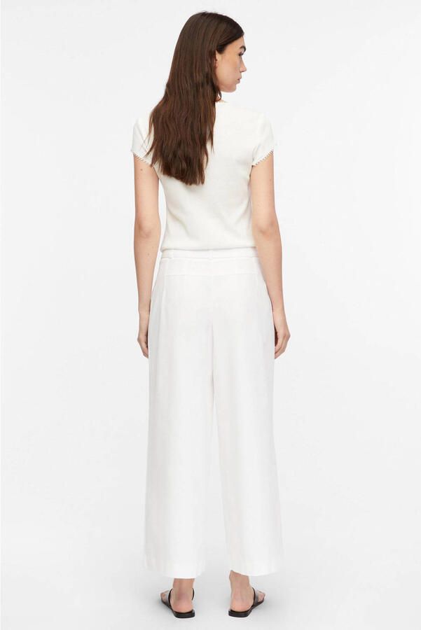 Comma cropped broek wit - Foto 3
