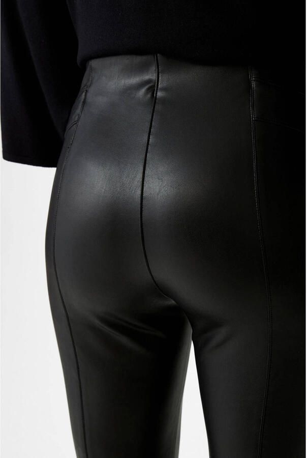 Comma cropped slim fit tregging zwart - Foto 3