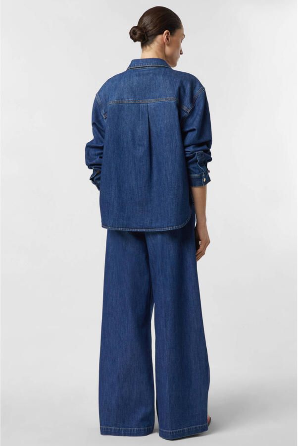 Comma denim blouse dark blue denim - Foto 3