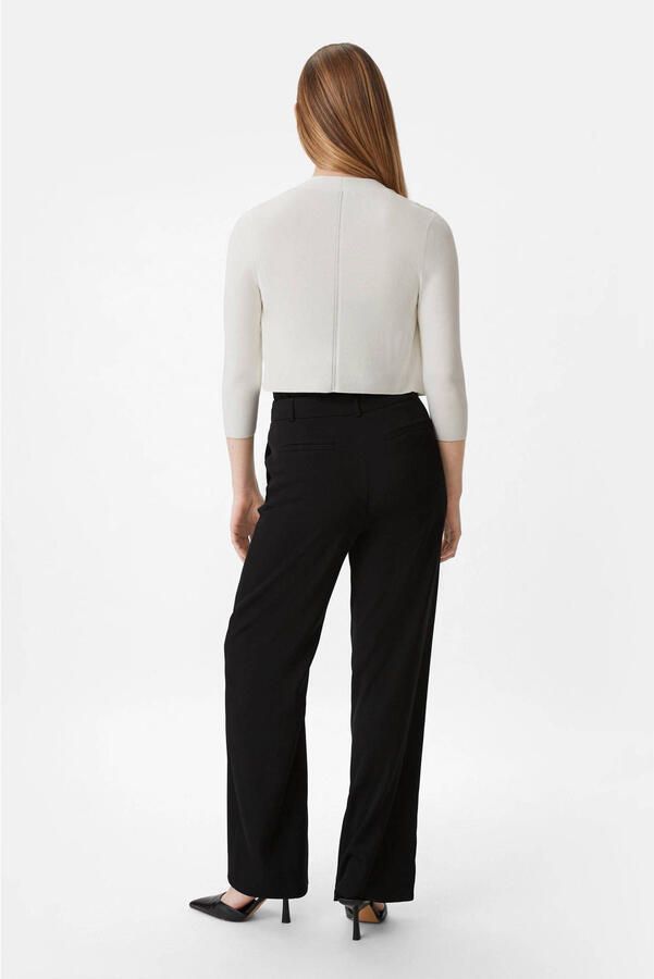 Comma Kort gebreid jack met opengewerkte voorkant - Foto 2