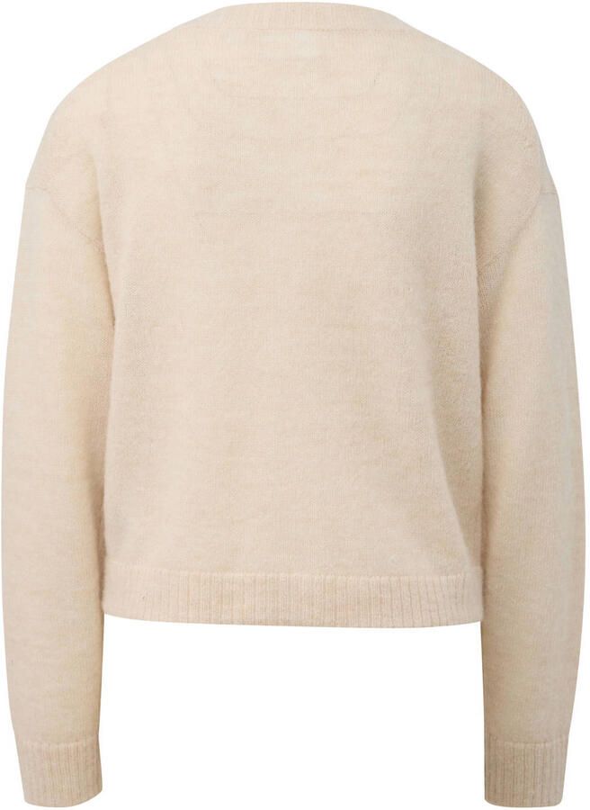 Comma gebreid vest met wol beige - Foto 2