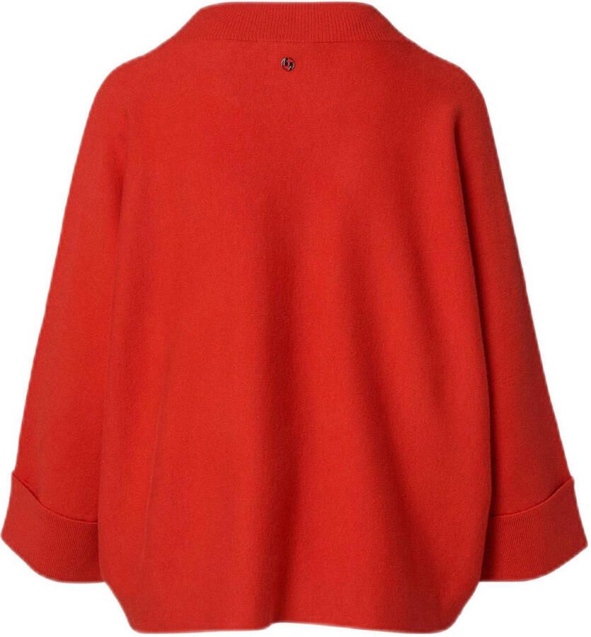 Comma Gebreide pullover van viscosemix met opstaande kraag - Foto 3