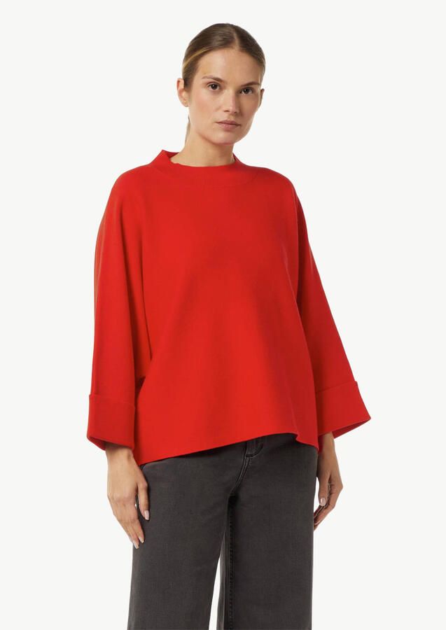 Comma Gebreide pullover van viscosemix met opstaande kraag - Foto 2
