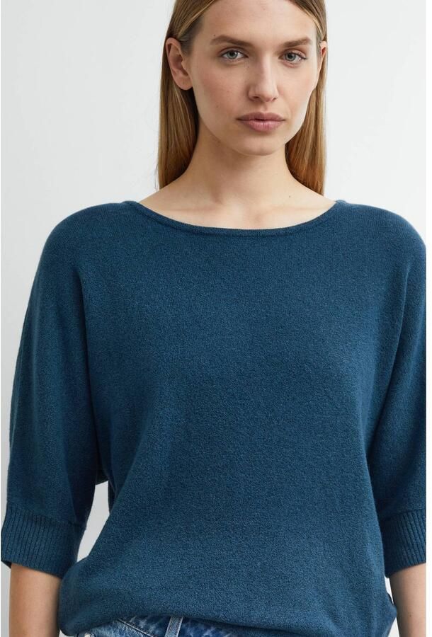 Comma Gebreid shirt met 3 4-mouw