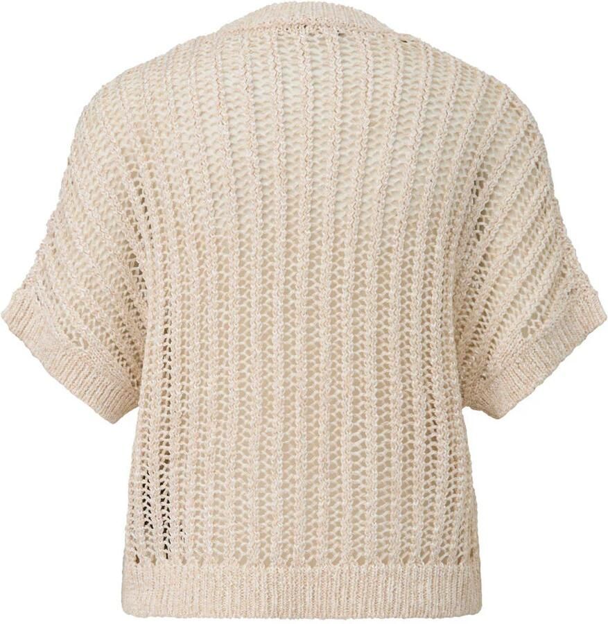 Comma Gebreide pullover met ribboorden - Foto 3