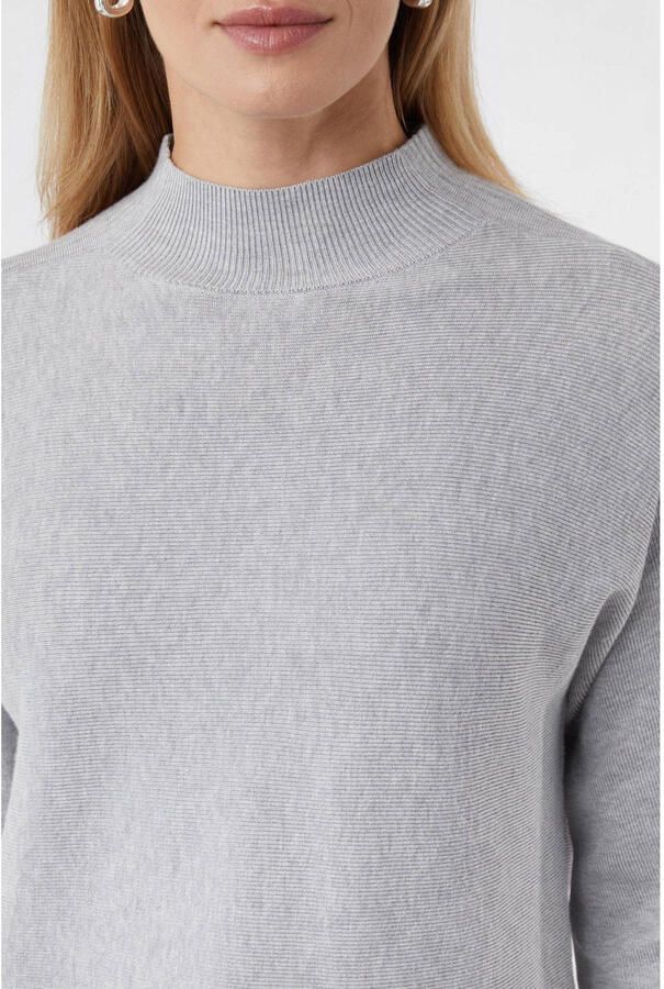 Comma Gebreide pullover met opstaande kraag en 3 4-mouwen - Foto 2