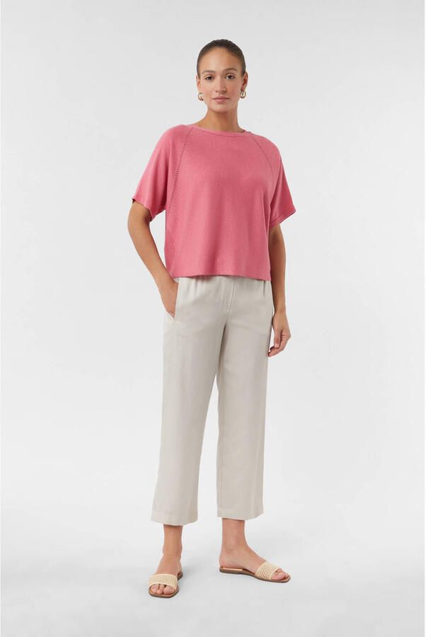 Comma Gebreide pullover met ribboorden