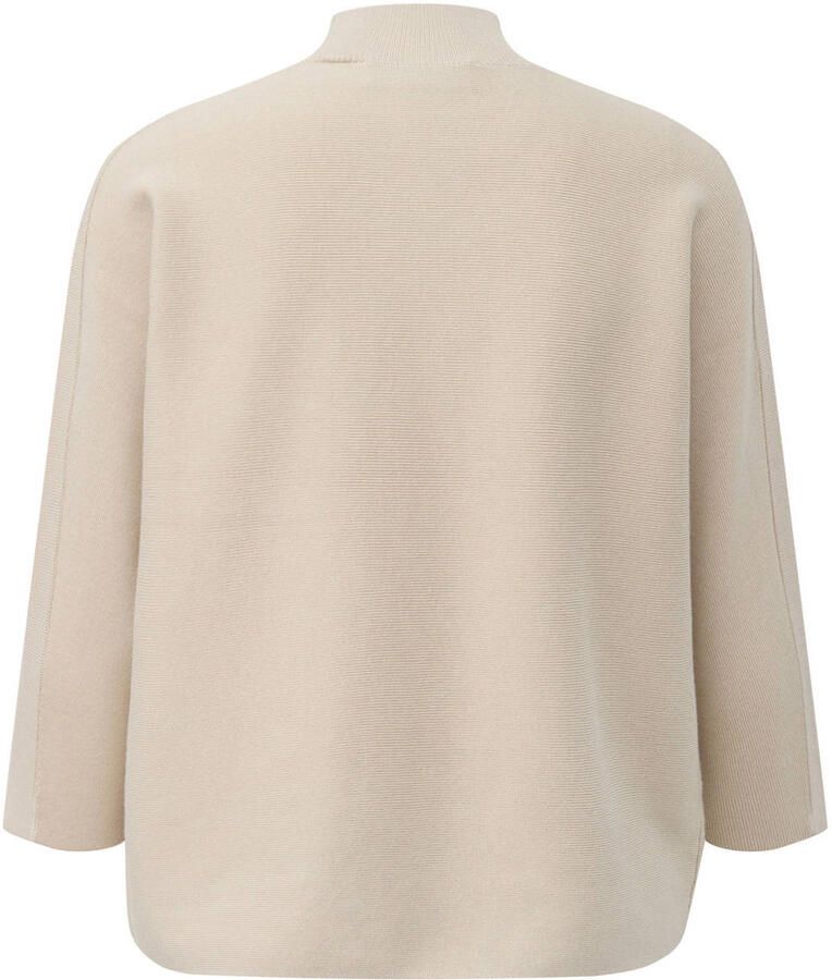 Comma regular fit sweatshirt van viscosemix