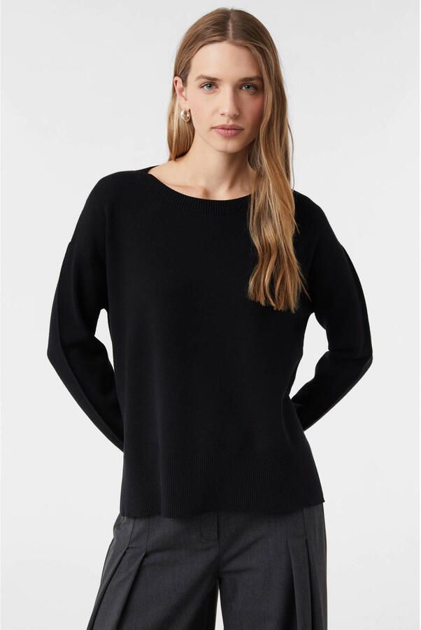 Comma Gebreide pullover met zijsplitten - Foto 3