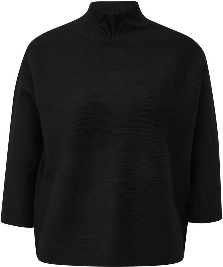 Comma regular fit sweatshirt van viscosemix