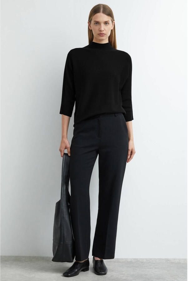 Comma regular fit sweatshirt van viscosemix