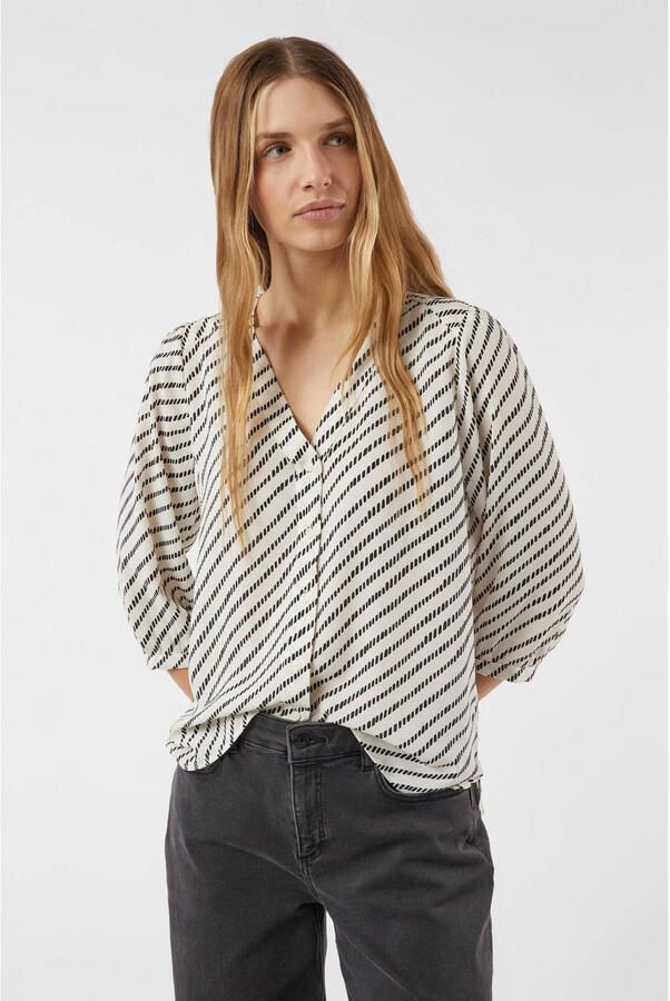 Comma Relaxed fit Blouse met V-hals