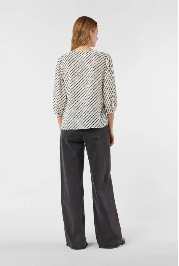 Comma Relaxed fit Blouse met V-hals - Foto 3