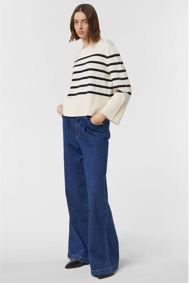 Comma Gebreide pullover met ribboorden - Foto 2