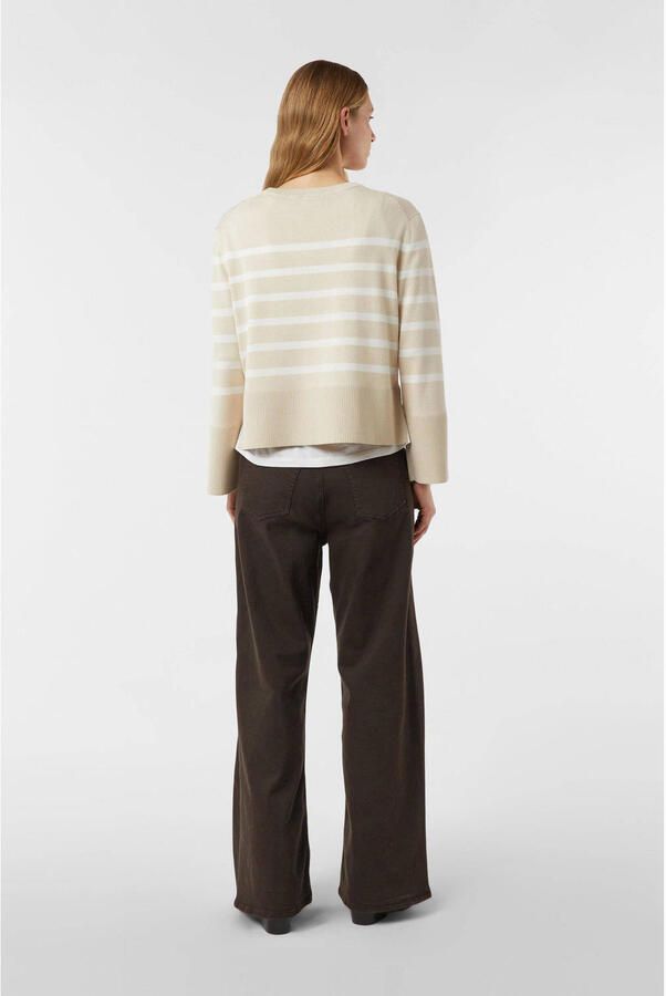 Comma gestreepte pullover beige - Foto 3