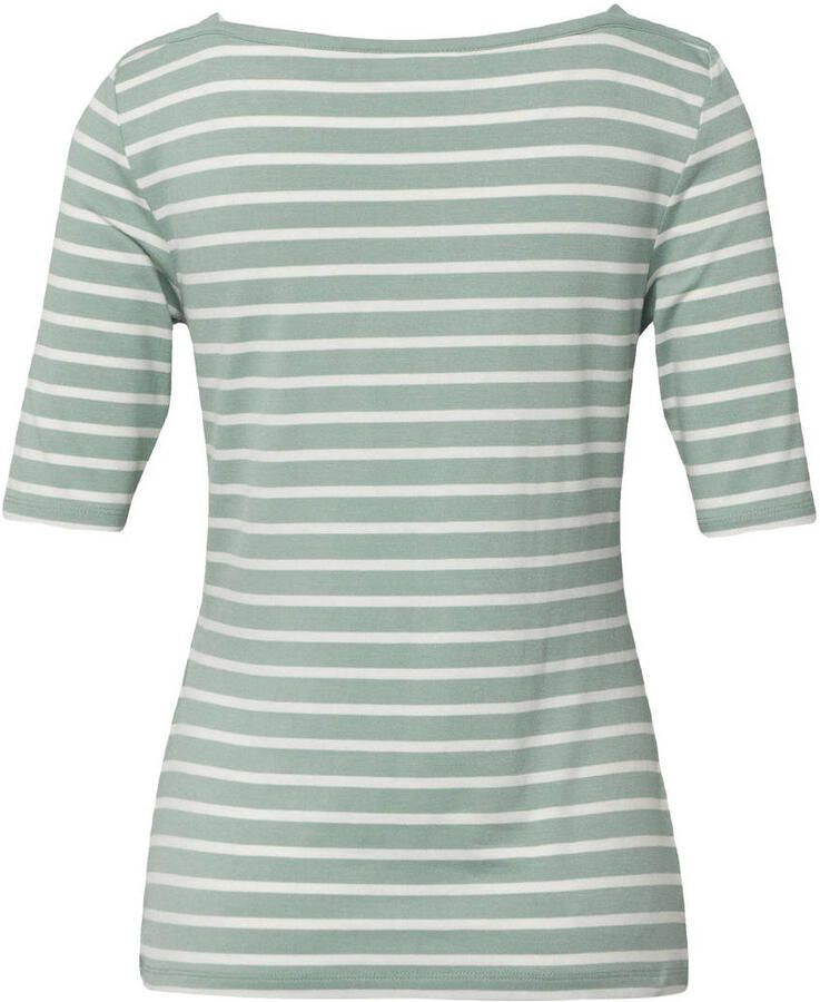 Comma Slim fit T-shirt van viscosemix - Foto 2