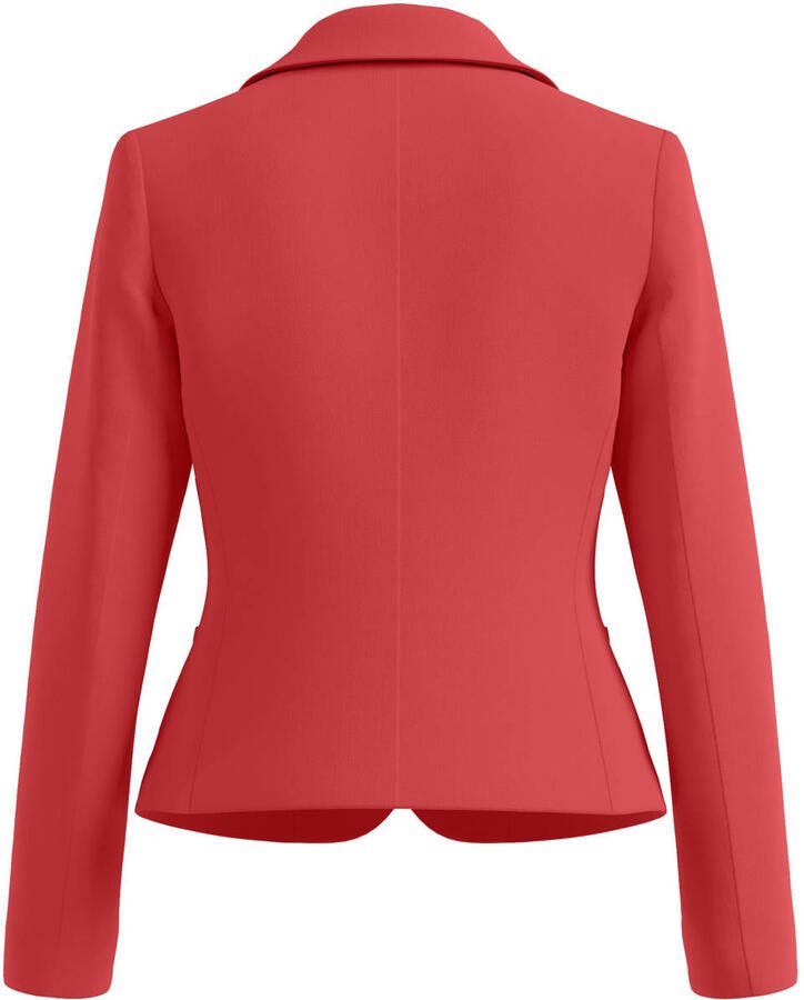 Comma Regular fit blazer met reverskraag en knoopsluiting - Foto 2