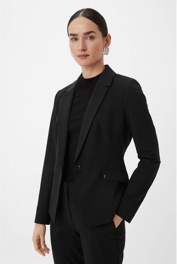 Comma Elegante Blazer met Blousestijl Black Dames - Foto 2