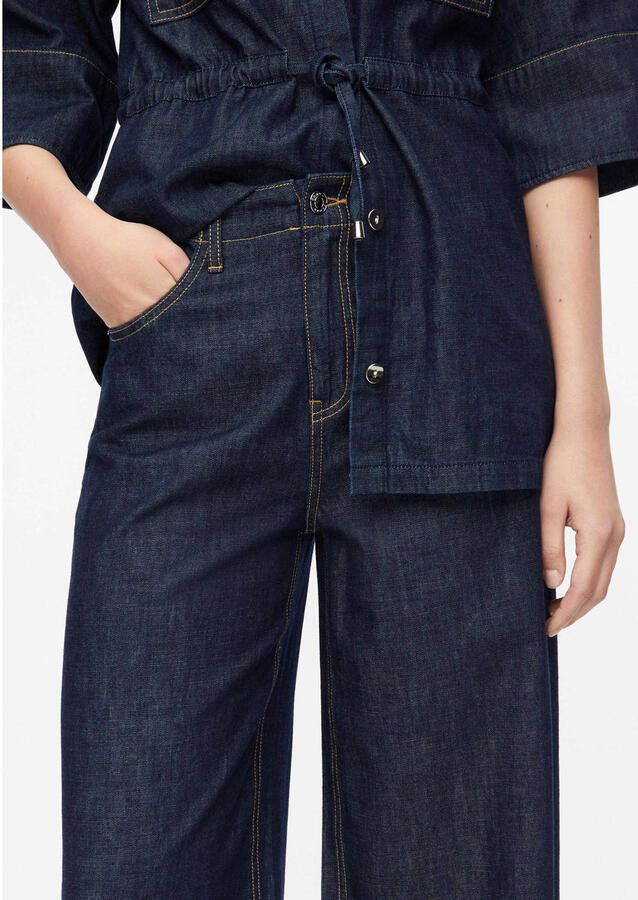 Comma high waist wide leg jeans dark blue denim - Foto 2