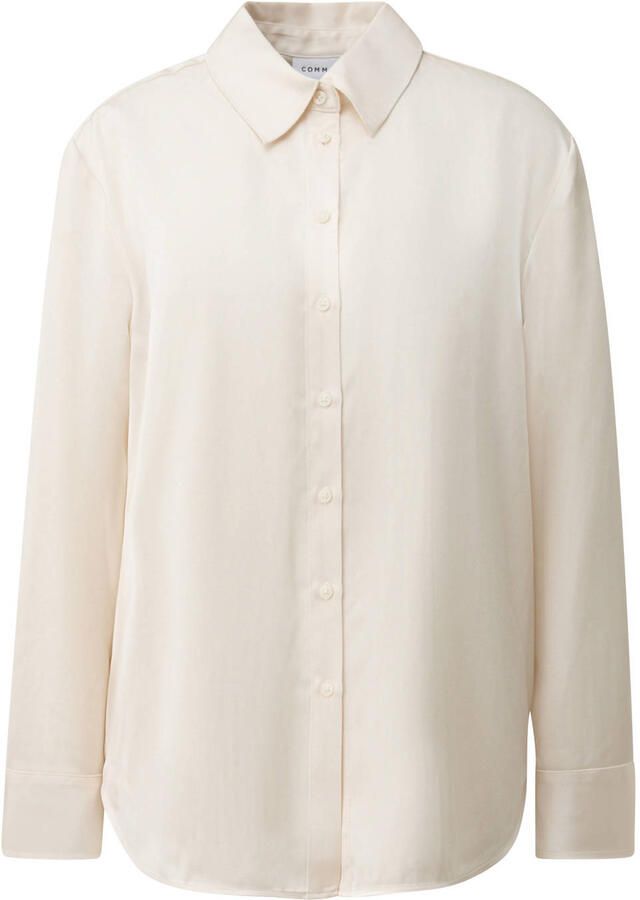Comma relaxed fit overhemdblouse van viscosemix