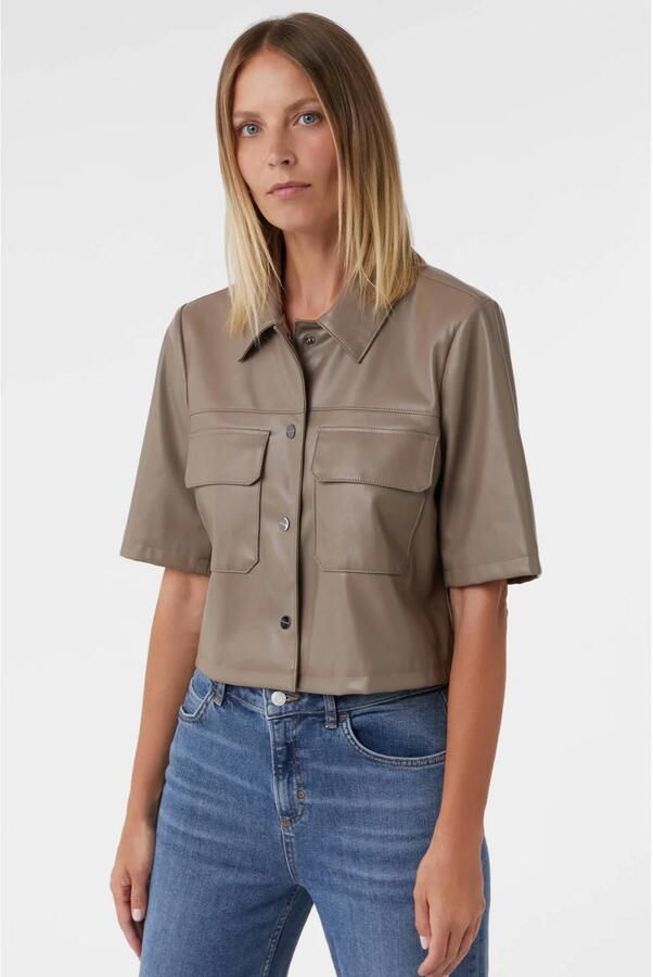 Comma imitatieleren jasje kaki