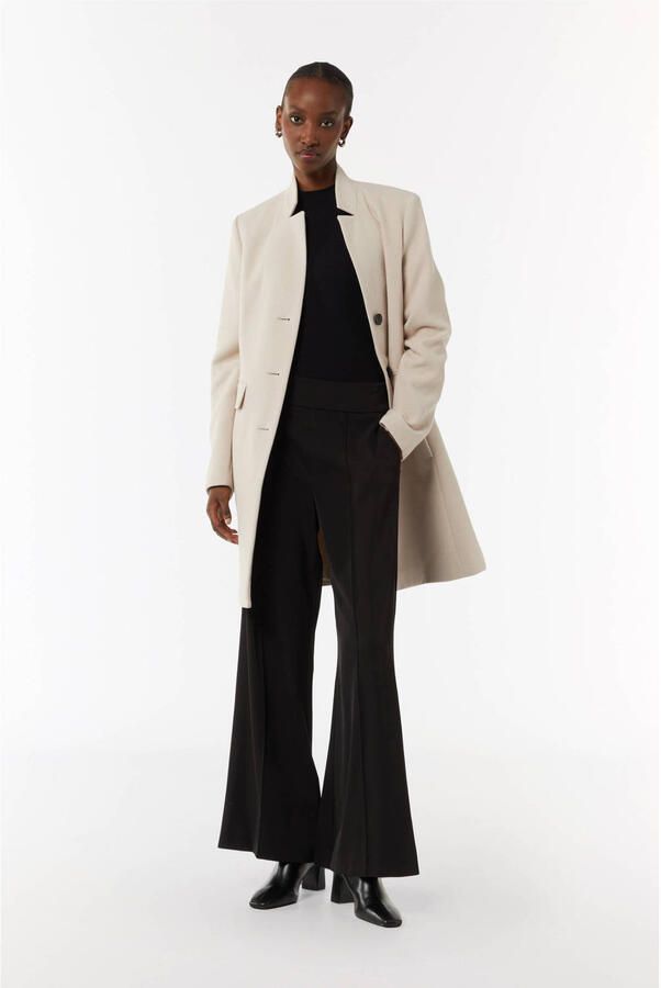 Comma Lange jas in wol-look